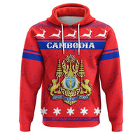 Christmas Cambodia Hoodie Coat Of Arms RLT7 - Wonder Print Shop