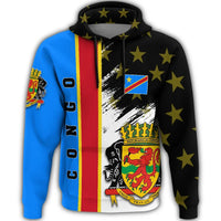 Congo Hoodie Coat Of Arms Flag Style RLT13 - Wonder Print Shop