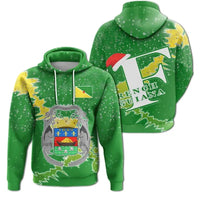 French Guiana Christmas Hoodie Coat Of Arms X Style RLT8 - Wonder Print Shop