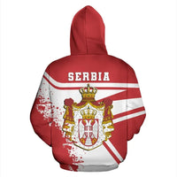 Serbia Hoodie Painting Style RLT7 - Wonder Print Shop