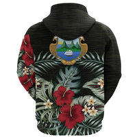 Costa Rica Hibiscus Hoodie RLT13 - Wonder Print Shop