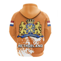 Netherland Hoodie Coat Of Arms Spaint Style RLT7 - Wonder Print Shop