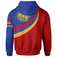 Armenia Hoodie Armenia Coat Of Arms and Flag Color RLT8 - Wonder Print Shop