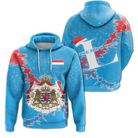 Luxembourg Christmas Hoodie Coat Of Arms X Style8 RLT6 - Wonder Print Shop