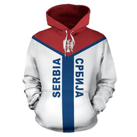 Serbia Rising Pullover Hoodie RLT7 - Wonder Print Shop
