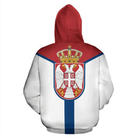 Serbia Rising Pullover Hoodie RLT7 - Wonder Print Shop