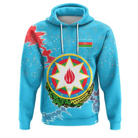 Azerbaijan Christmas Hoodie Coat Of Arms X Style RLT8 - Wonder Print Shop