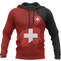 Switzerland Map Special Hoodie RLT13 - Wonder Print Shop