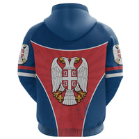 Serbia Hoodie Circle Stripes Flag Balkan RLT7 - Wonder Print Shop