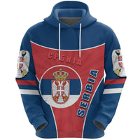 Serbia Hoodie Circle Stripes Flag Balkan RLT7 - Wonder Print Shop