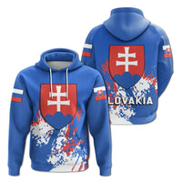 Slovakia Hoodie Coat Of Arms Spaint Style RLT13 - Wonder Print Shop