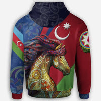 Azerbaijan Pride and Heritage Hoodie Happy Independence Day RLT8 - Wonder Print Shop