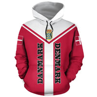 Denmark Rising Pullover Hoodie RLT13 - Wonder Print Shop