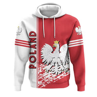Poland Hoodie Coat Of Arms Quarter Style RLT7 - Wonder Print Shop