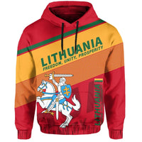 Lithuania Flag Motto Hoodie Red Limited Style RLT6 - Wonder Print Shop