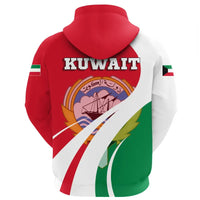 Kuwait Zip Hoodie Flag Original Basic RLT8 - Wonder Print Shop