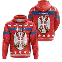 Christmas Serbia Hoodie Coat Of Arms RLT7 - Wonder Print Shop