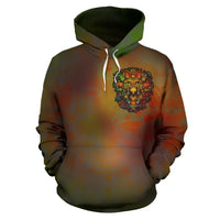 Mexico All Over Hoodie Aztec Version RLT13 - Wonder Print Shop