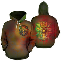 Mexico All Over Hoodie Aztec Version RLT13 - Wonder Print Shop