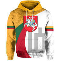 Lithuania Flag Hoodie Typecast Style RLT6 - Wonder Print Shop