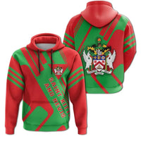 Saint Kitts and Nevis Hoodie Coat Of Arms Rockie RLT6 - Wonder Print Shop