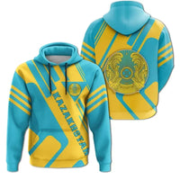 Kazakhstan Hoodie Coat Of Arms Rockie RLT8 - Wonder Print Shop
