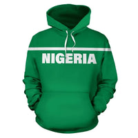 Nigeria All Over Hoodie Horizontal Style RLT8 - Wonder Print Shop
