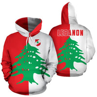 Lebanon Hoodie Half Style RLT6 - Wonder Print Shop