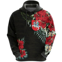 Lithuania Hoodie Hibiscus RLT6 - Wonder Print Shop