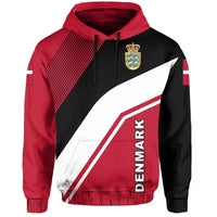 Denmark Flag Hoodie Rambo Style RLT13 - Wonder Print Shop
