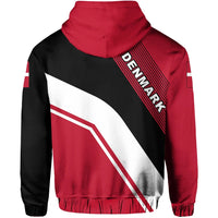 Denmark Flag Hoodie Rambo Style RLT13 - Wonder Print Shop