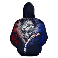 Dutch Lion Hoodie Netherlands Navy RLT7 - Wonder Print Shop