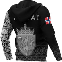 Viking Hoodie Norway Coat Of Arms RLT7 - Wonder Print Shop
