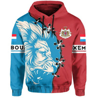 Luxembourg Hoodie Lion Coat Of Arms RLT6 - Wonder Print Shop