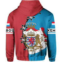 Luxembourg Hoodie Lion Coat Of Arms RLT6 - Wonder Print Shop