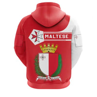 Malta Hoodie Coat Of Arms Simple Style RLT12 - Wonder Print Shop