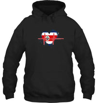 Costa Rica HeartbeaHoodie RLT13 - Wonder Print Shop