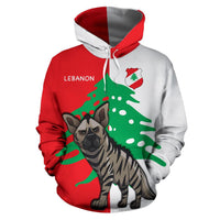 Lebanon Hoodie Striped Hyena Half Style RLT6 - Wonder Print Shop