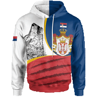Serbia Hoodie Flag Of Serbia RLT7 - Wonder Print Shop