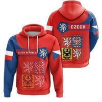 Czech Republic Coat Ofrms Hoodie Simple Style RLT13 - Wonder Print Shop