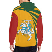 Vytis Lithuania Zip Hoodie Coat Of Arms Tornado Version RLT6 - Wonder Print Shop