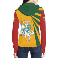 Vytis Lithuania Zip Hoodie Coat Of Arms Tornado Version RLT6 - Wonder Print Shop
