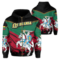 Lithuania Zip Hoodie Lithuanian Vytis RLT6 - Wonder Print Shop
