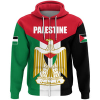 Palestine Zip Hoodie, Coat Of Arms Palestine RLT13 - Wonder Print Shop