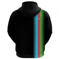 Azerbaijan Zip Hoodie United Flag (Black) RLT8 - Wonder Print Shop