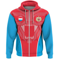 Luxembourg Zip Hoodie Strong Lion RLT6 - Wonder Print Shop