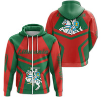 Lithuania Coat Of Arms Zip Up Hoodie My Style5 RLT6 - Wonder Print Shop