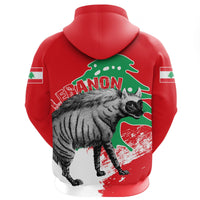 Lebanon Zipper Hoodie Striped Hyena RLT6 - Wonder Print Shop