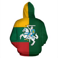Lithuania Hoodie Flag Half Zip Up RLT6 - Wonder Print Shop