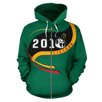 (Lietuva) Lithuania Zip Up Hoodie Sitting Volleyball Win 2019 RLT6 - Wonder Print Shop